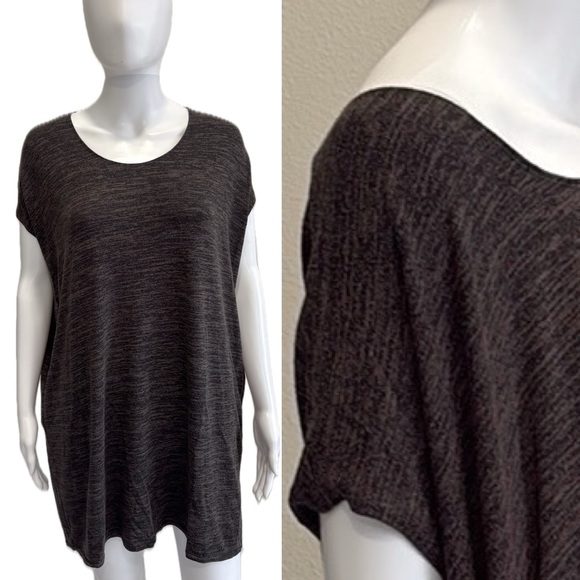 Aritzia Wilfred Free Marled Knit Oversized Tunic Top Size XXS Lorelei Scoop Neck - Picture 1 of 14
